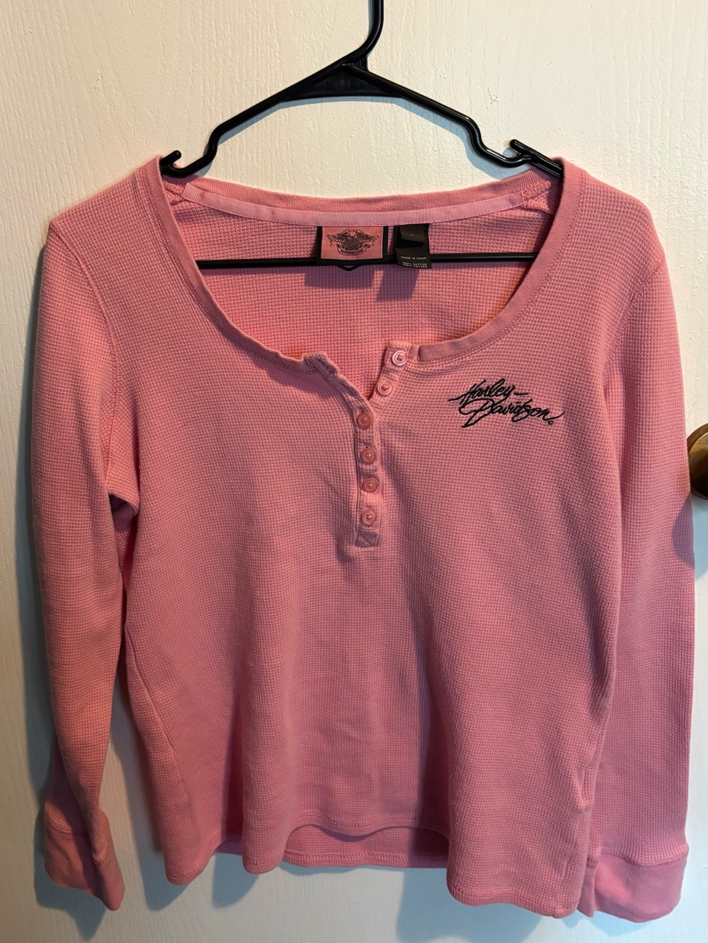 Harley-Davidson Women's Pink thermal long sleeve